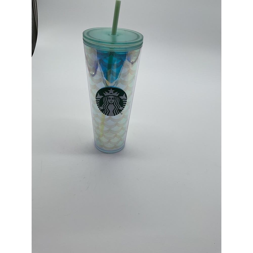 Starbucks Iridescent Tumbler Cold Cup‎ with Straw 24 fl oz
